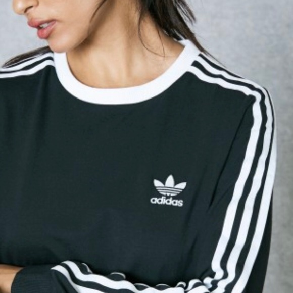 adidas original 3 stripe long sleeve